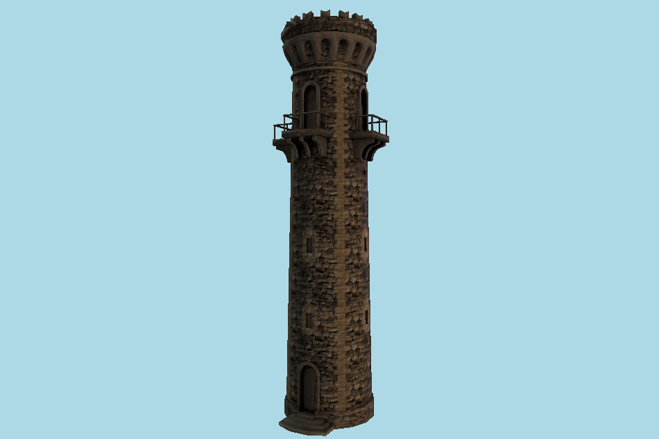 Kickelhahn Tower 3d model